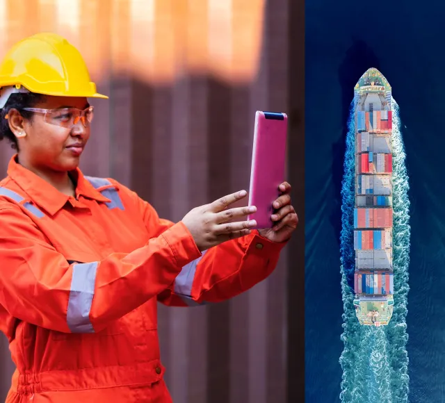 Connectivity for merchant shipping